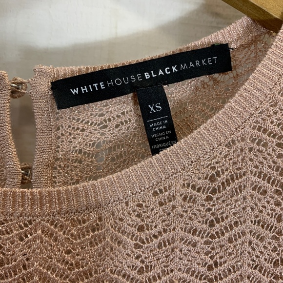 White House Black Market Pink Blush Sweater XS - Picture 3 of 3